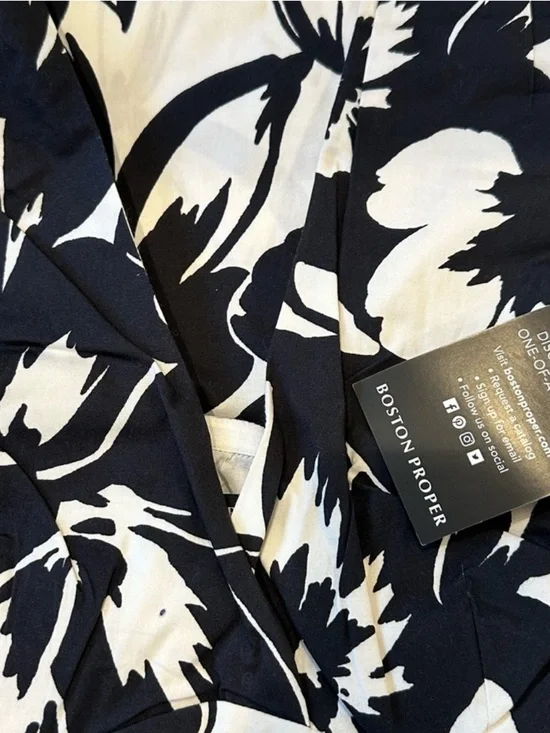 NWT Boston Proper Perfect Sundress Exploded Florals Halter Fit & Flare Dress - Picture 6 of 7